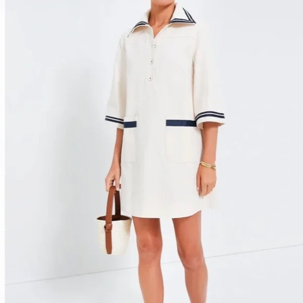 Pomander Place Gardenia Hart Shirt Dress Y23316T-Tan